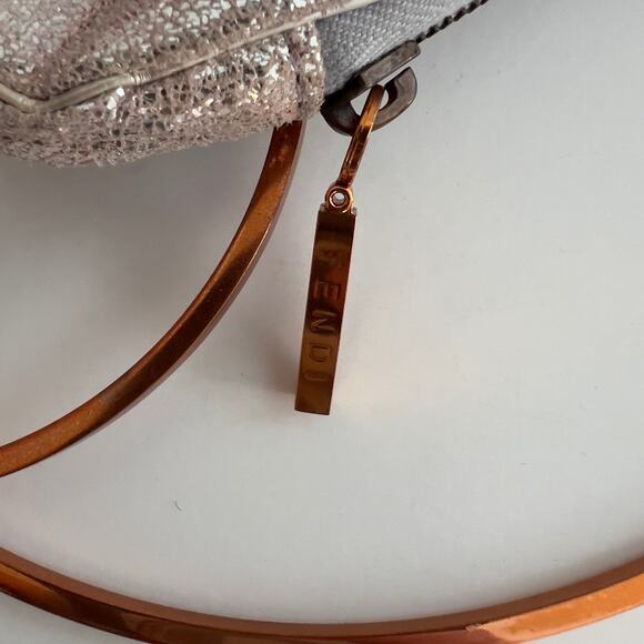 Vintage Fendi Metallic Silver Rings Bag - Picture 7 of 9